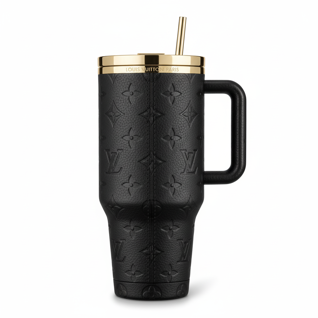 Sweet Aura – Black Leather Luxury 30oz