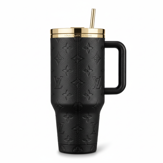 Sweet Aura – Black Leather Luxury 30oz